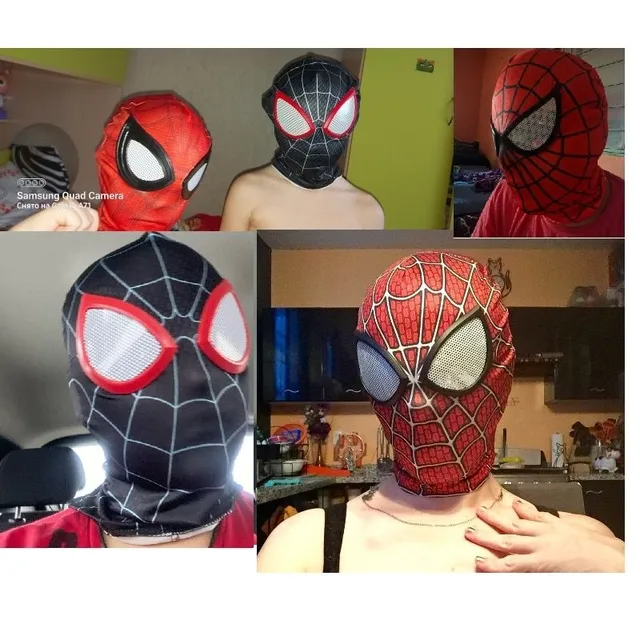 Stílusos szövet maszk a népszerű szuperhősről - Spidermanről