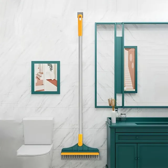 Multipurpose bathroom cleaning brush - durable plastic, ideal for cleaning the pair between tiles and floor joints