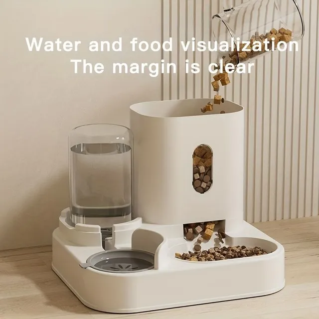 Comfortable feeder and fountain for cats - without electricity