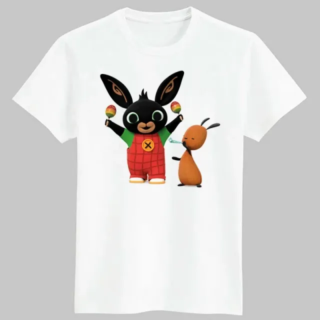 Baby stylish T-shirt with Bing bunny printing and his friends