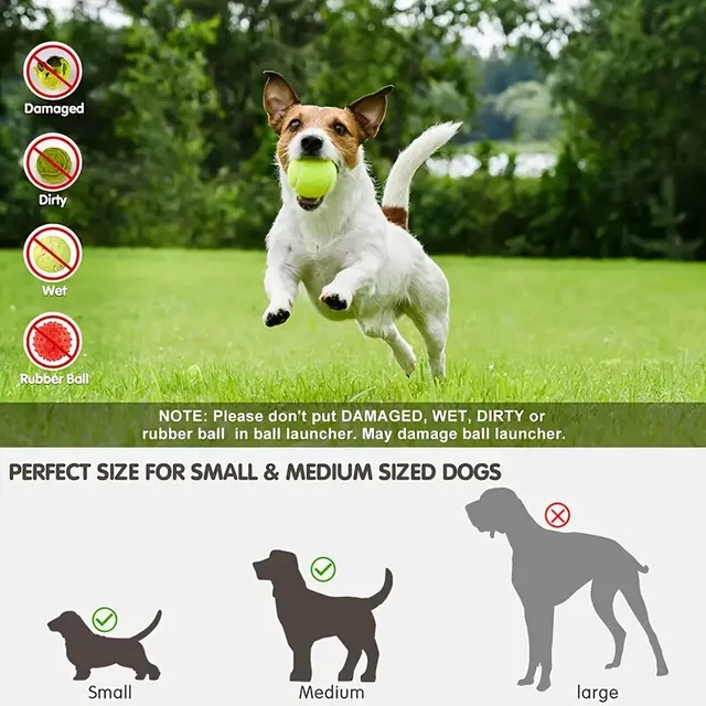 Automatic ball thrower for dogs - Interactive toy for fetching and exercising