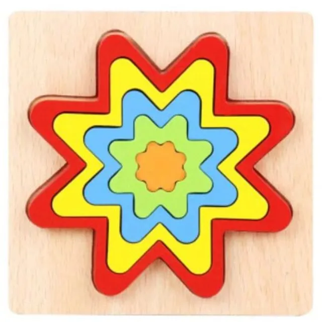 Children's wooden puzzles - various types