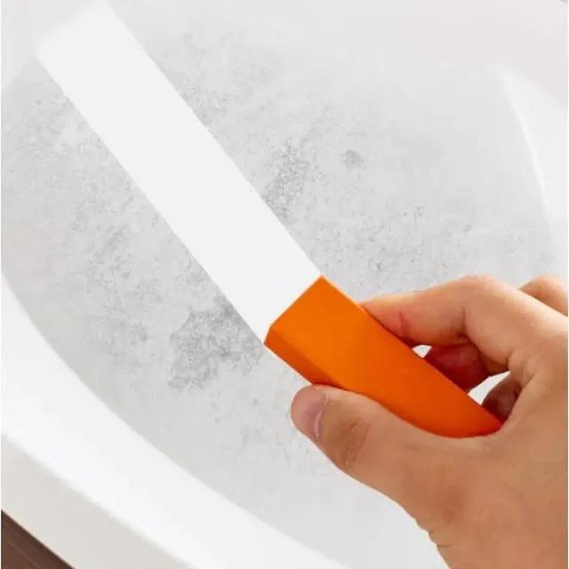 Opakovane použiteľná guma na vodný kameň, hrdzu a špinu v kuchyni, kúpeľni a sklo