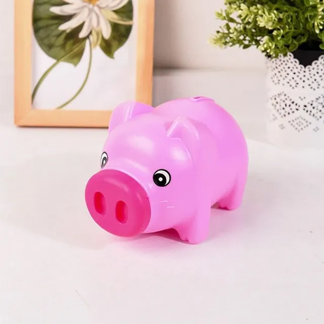 Children's cash box in the shape of a cute piggy bank