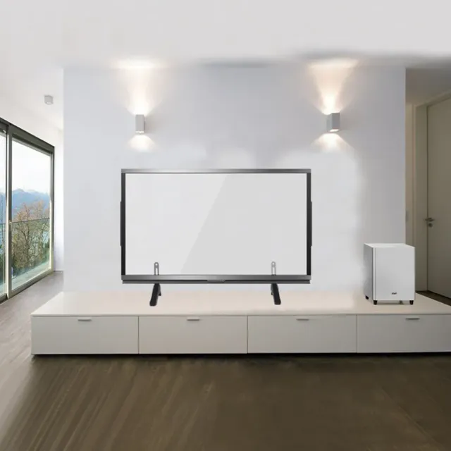 Steel stand under TV with adjustable height - modern design