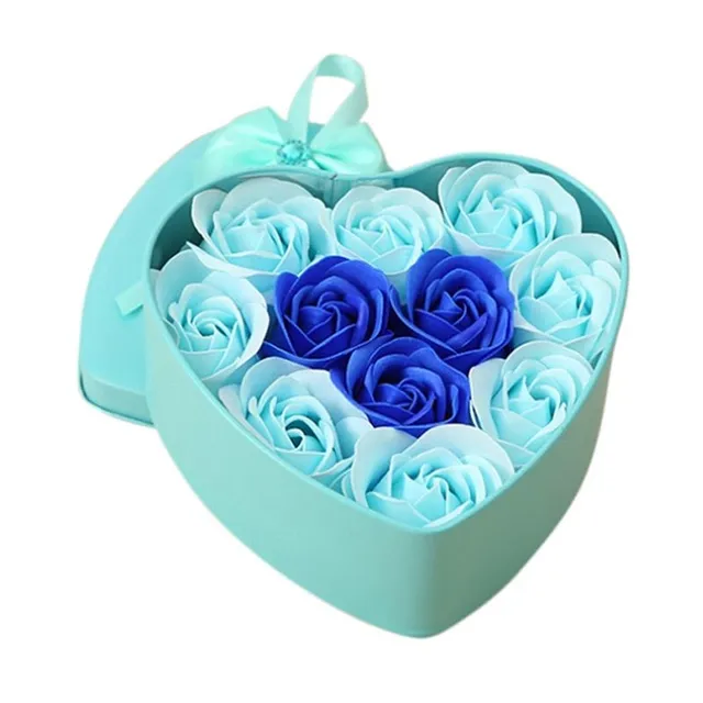 Gift pack of soaps in the shape of flowers