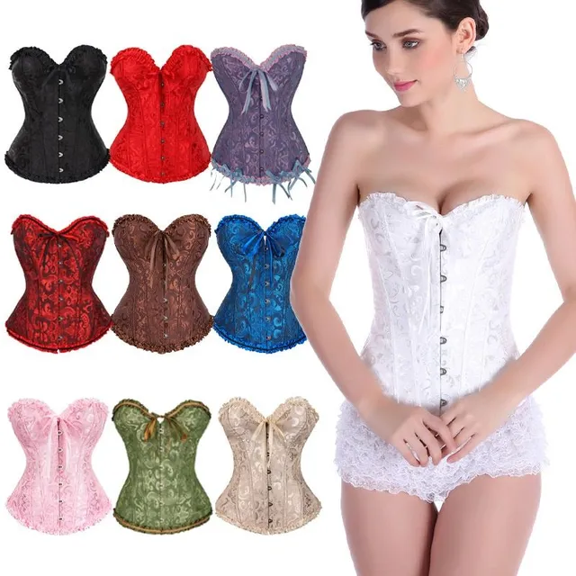 Ladies trendy corset with ruffle pattern Alvarez