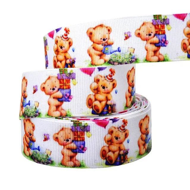 Elastic belt with printing of animals - 25 mm, 4.5 meters