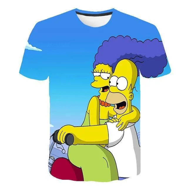 Unisex 3D póló Simpson