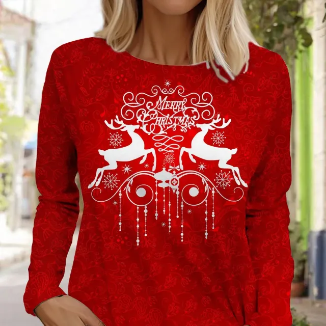 Christmas Women's Long Sleeve Autumn Street Clothes Daily Informal Clothes