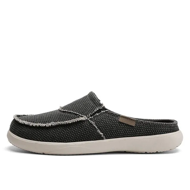 Men's canvas slippers: Slippers' comfort, canvas lightness - Walk through the days with ease