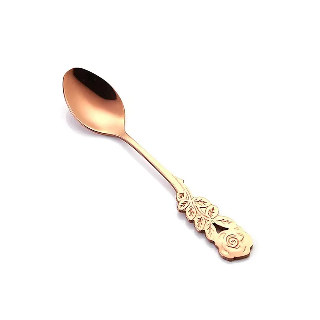 Coffee spoon with rose