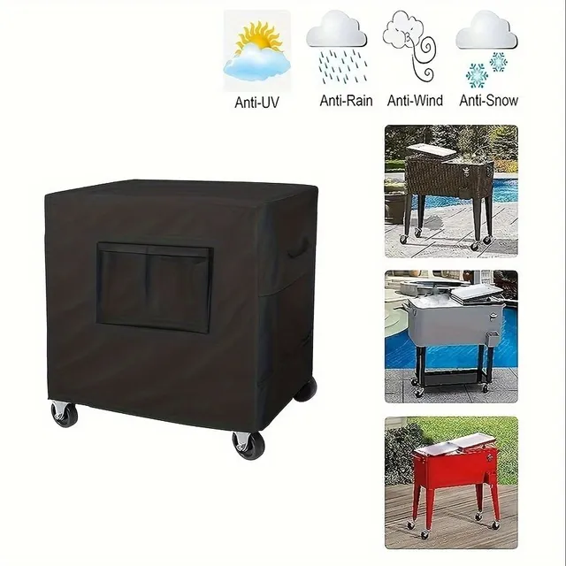 1pc Cooling Cart Waterproof Fabric Oxford, Suitable for Coating Coating Cooling Cart, Outdoor Cart Drinks, Protective Covers On Ice Chest On Terrace
