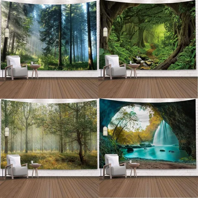 Wall tapestry with nature motif