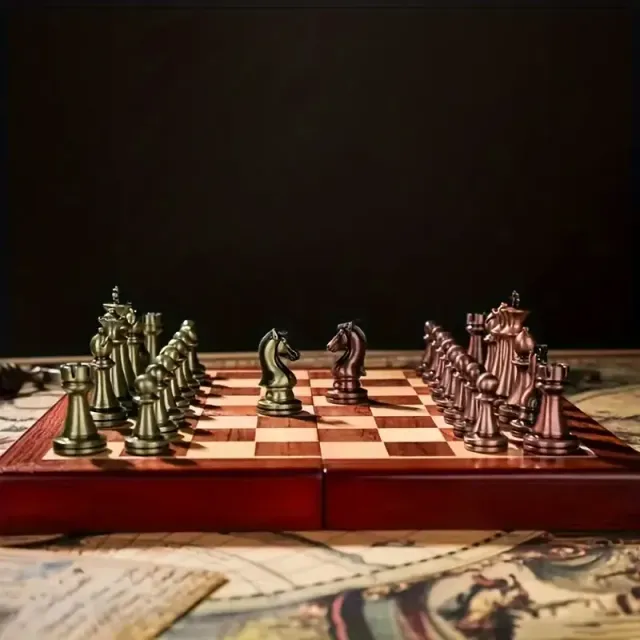 Premium international chess set - folding box from