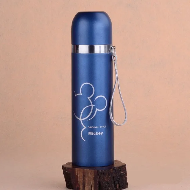 Stainless steel thermos with Mickey theme