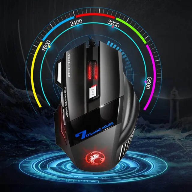 Souris de jeu professionnelle avec fil