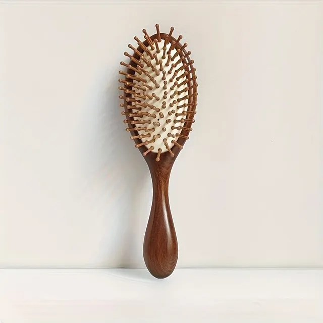 Silk-wood comb with 24 carat gold