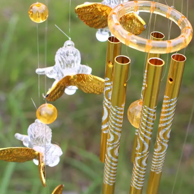 Antique chimes with cherubs
