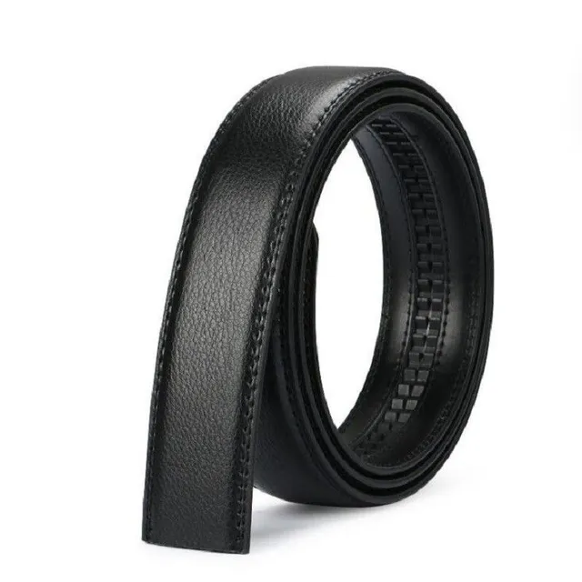 Male leather belt without buckle black cm Harley