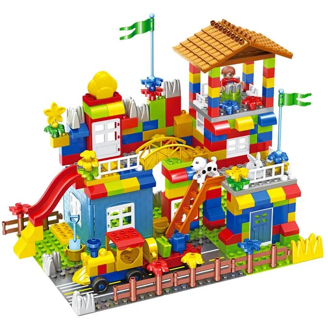 Children's building set in colour - large blocks - for the little ones