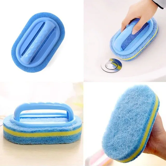 Cleaning sponge with handle