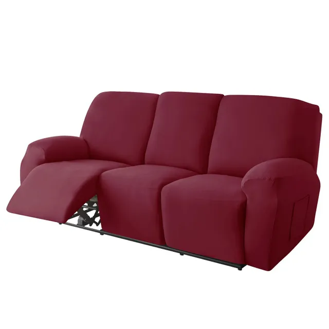 8 sztWielka aksamitna sofa - Pranie na 3-osobowe łó