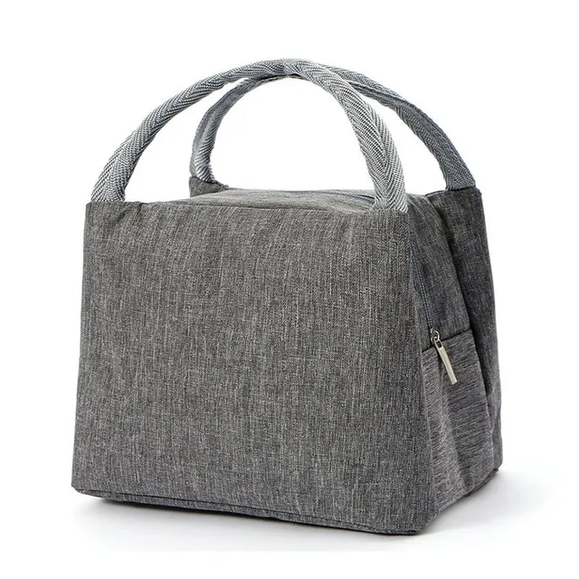 Practical modern single color smaller cooling cloth bag for lunch