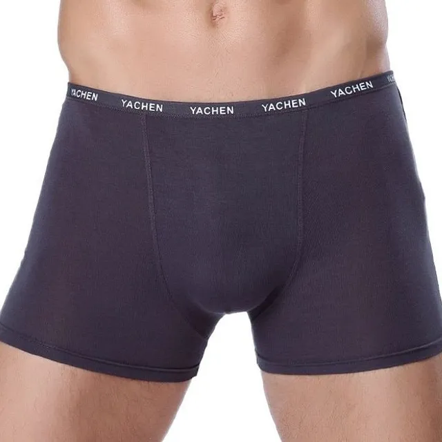 Pánske jednofarebné boxerky grey l