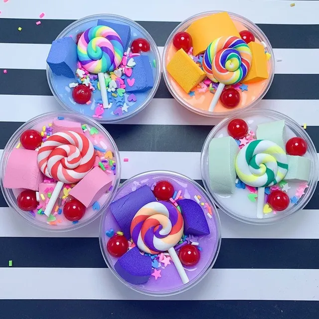 Colorful candy slime