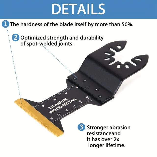 97 piece set of oscillating saw blades: Multifunctional BIM sheets for wood and metal + abrasive paper and fast-acting set of knives - Compatible with Dewalt, Ryobi, Milwaukee, Rockwell, Fein, Makita