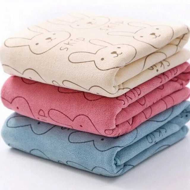 Serviette en microfibre pour enfants - Lapin J1863