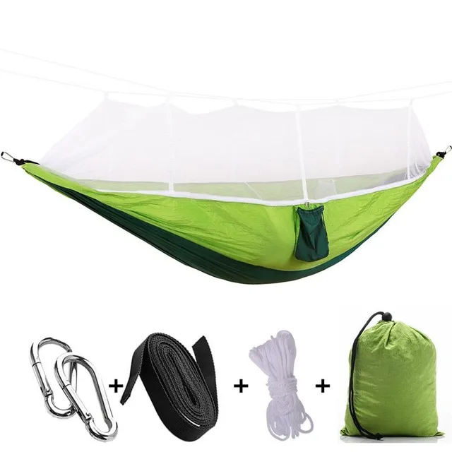 Outdoor hammock with insect net