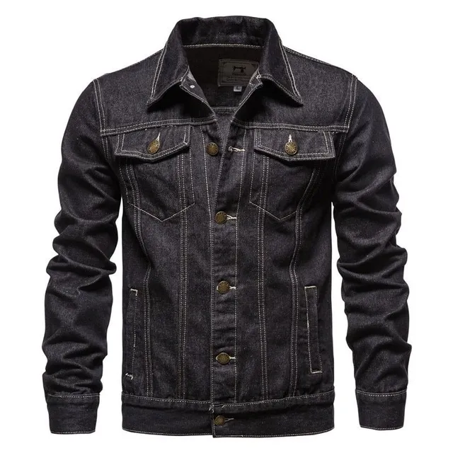 Elegante chaqueta vaquera de otoño para hombre Frost