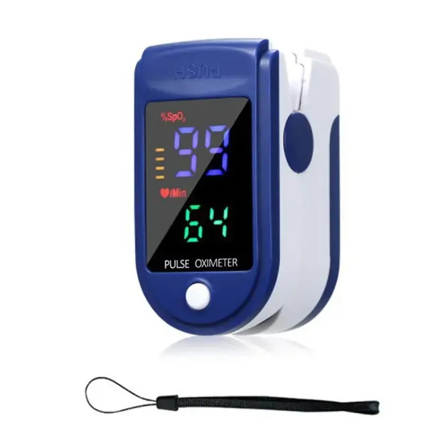 Oximeter na prst pre domáce meranie nasýtenia krvi kyslíkom a srdcovou frekvenciou