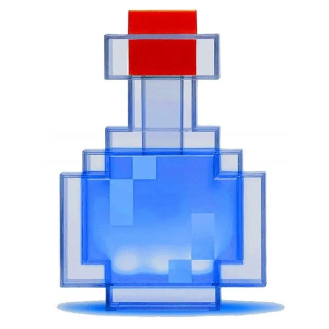 Minecraft lamp for bottle with potion with night light changing color
