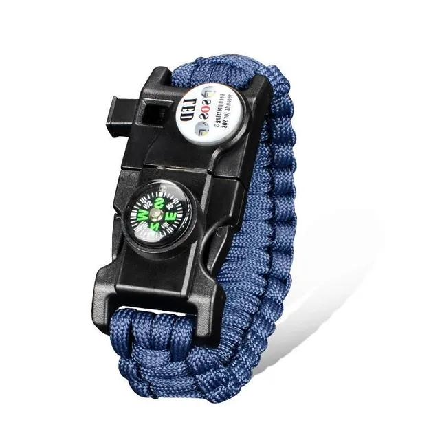 Paracord survival bracelet - a set of survival tools that you can wear on your wrist