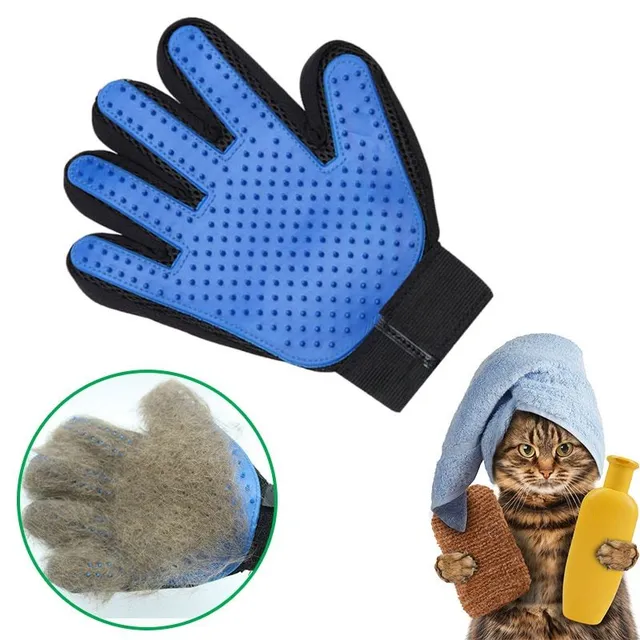 Hřebenová rukavice na odstraňování srsti