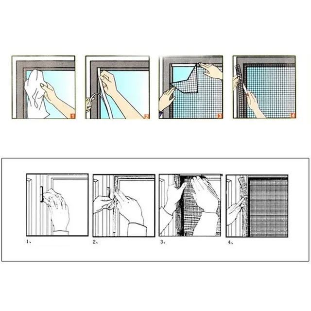 Insect net to windows 130x150 cm