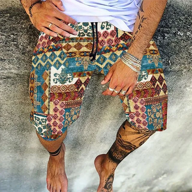 Men's colourful vintage shorts Streetwear