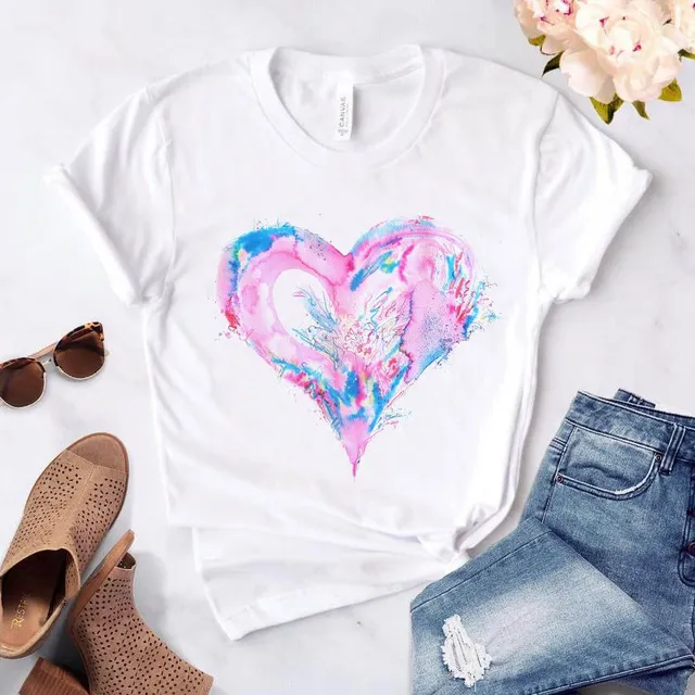 Women's summer t-shirt Heart
