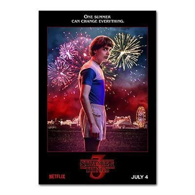 Stylowy plakat oparty na filmie Stranger Thing 12 30 X 20 cm