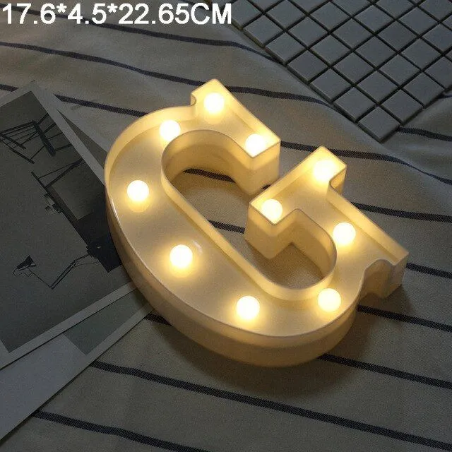 Lettres LED lumineuses