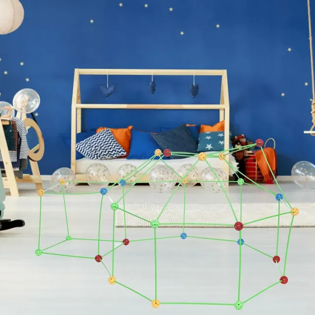 Structure avec toile pour cabane d'enfants