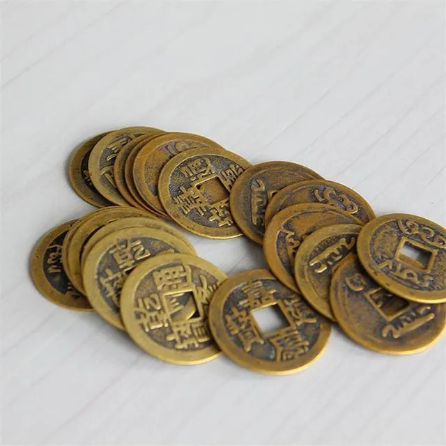 Čínske mince pre šťastie - 10 kusov