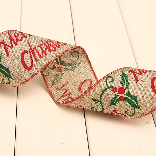 Beautiful Christmas ribbon Mistletoe