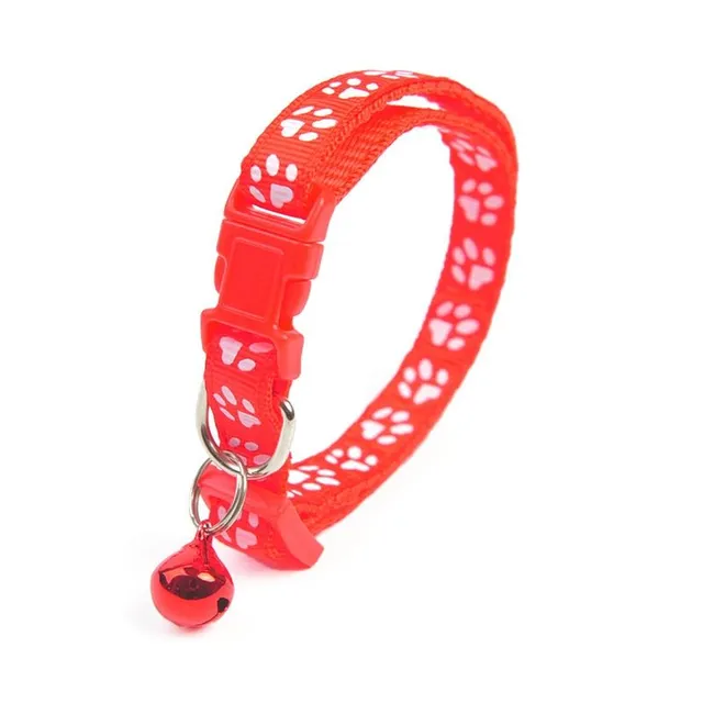 Coloured collar with bell for cats