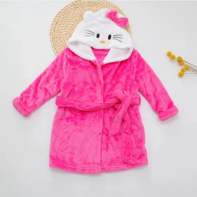 Kids cute teddy robe in the make of popular Hello Kitty