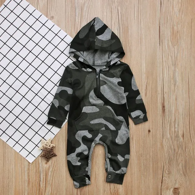 Baby camouflage jumpsuit