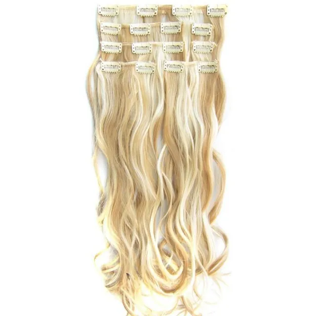 Klip w zestawie STANDARD curly - odcień blond